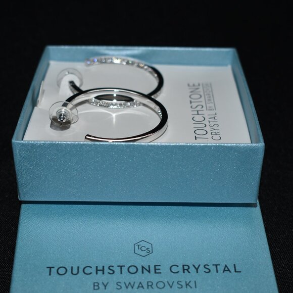 Touchstone Crystal by Swarovski Hidden Gems Earrings 2707EF New in Box - Picture 3 of 6